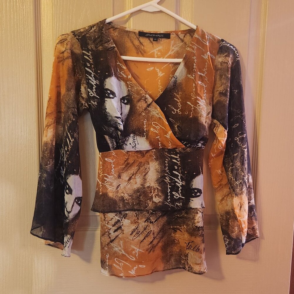 Modern design chiffon blouse